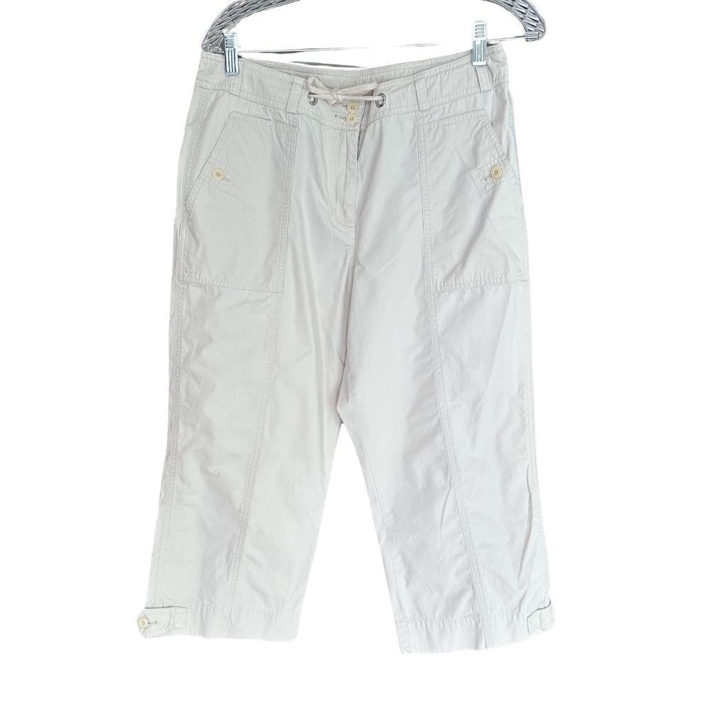 Jones New York Sport Ivory-Cream Capri-Cropped Pants Size 10